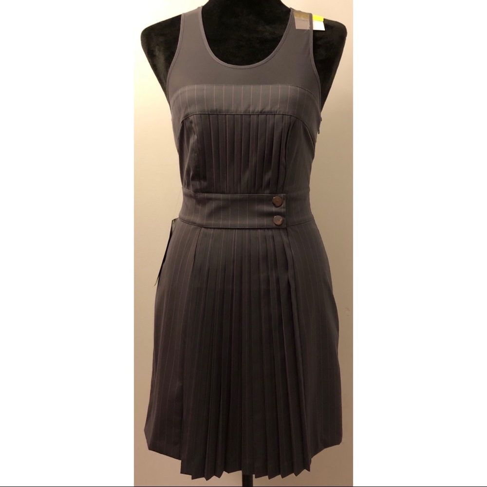 Lacey Accordion Pleat Dress
